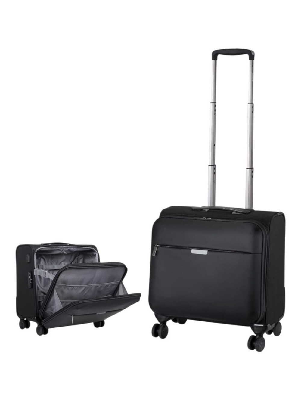Hanke 16" Softside Airline Approved Carry On Luggage Suitcases with Wheels NIB